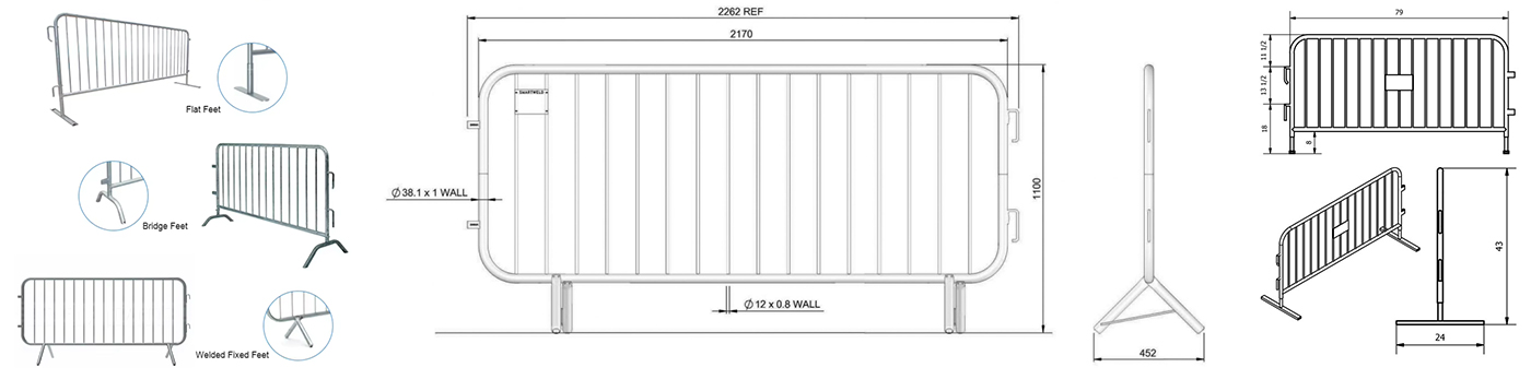 Crowd Control Barrier
